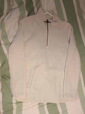 BRAND NEW 32 Degrees Cream Half-Zip Fleece Pullover